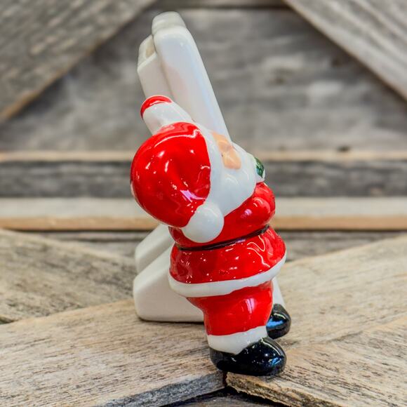 Vintage Santa & Me Tabletop Photo Frame, Holds 3" x 3" Photo, Ceramic, Christmas - Picture 6 of 10